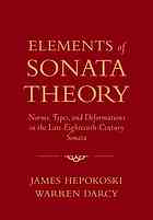 Elements Of Sonata Theory Norms Types And Deformations In The Lateeighteenthcentury Sonata James A Hepokoski Warren Darcy