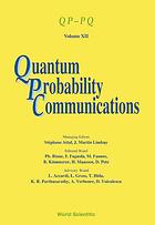 Quantum Probability Communications Stephane Attal J Martin Lindsay