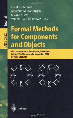 Formal Methods For Components And Objects First International Symposium Fmco 2002 Leiden The Netherlands November 58 2002 Revised Lectures 1st Edition Erika Brahm