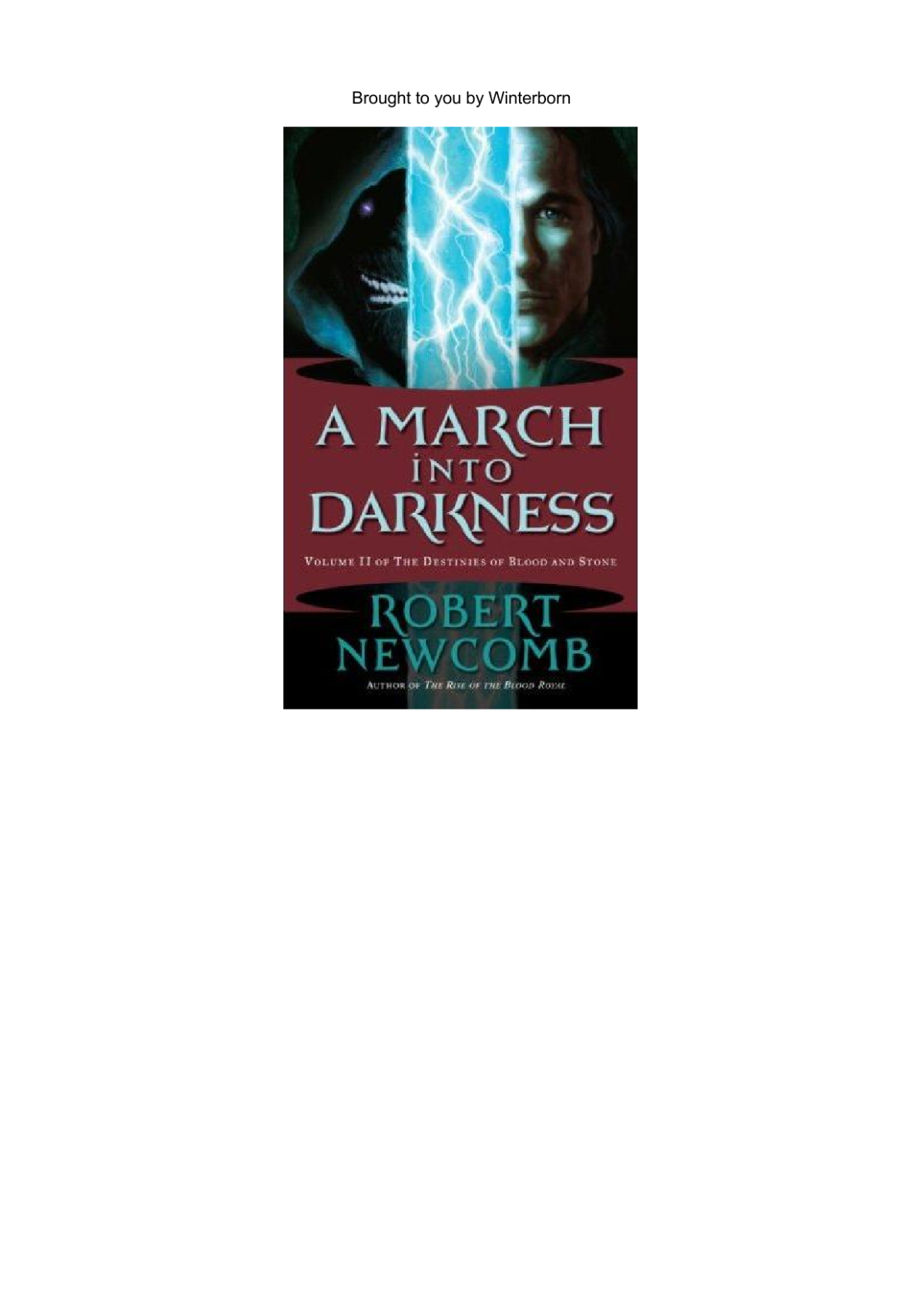 A March Into Darkness Newcomb Robert