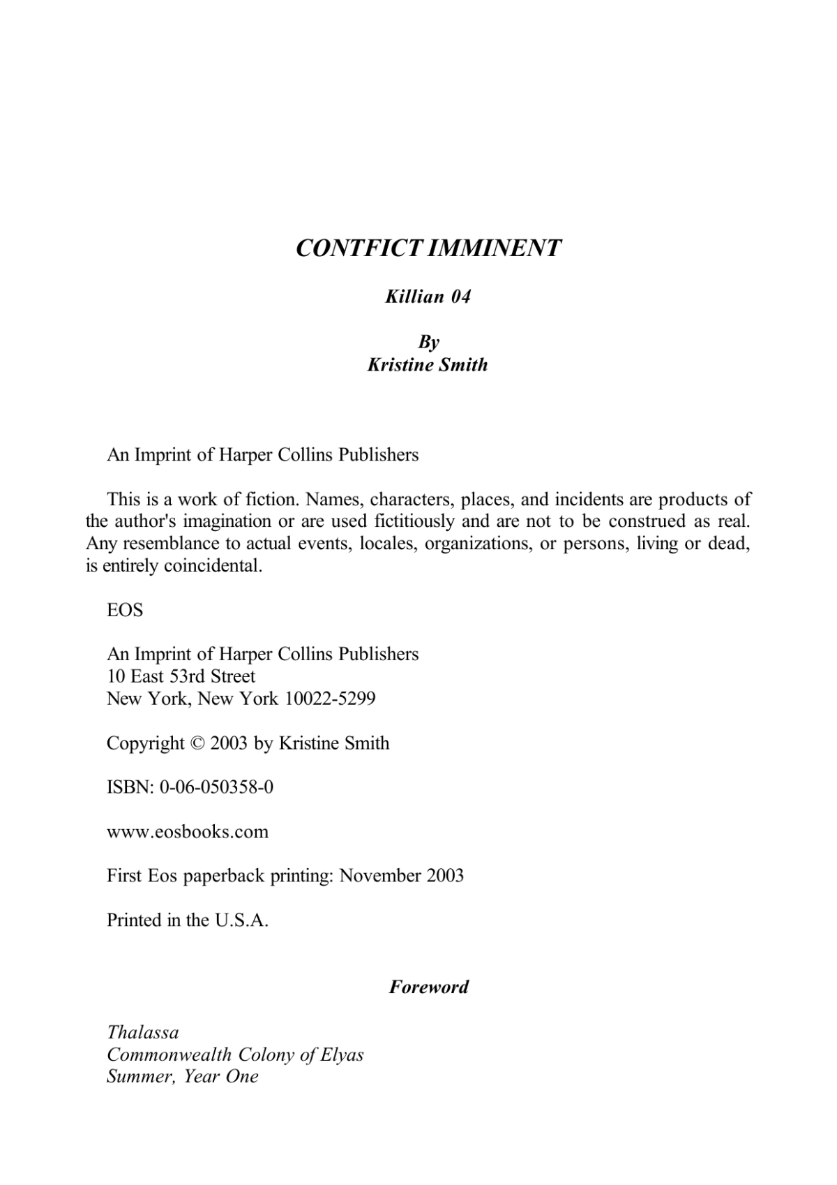 Contact Imminent Smith Kristine