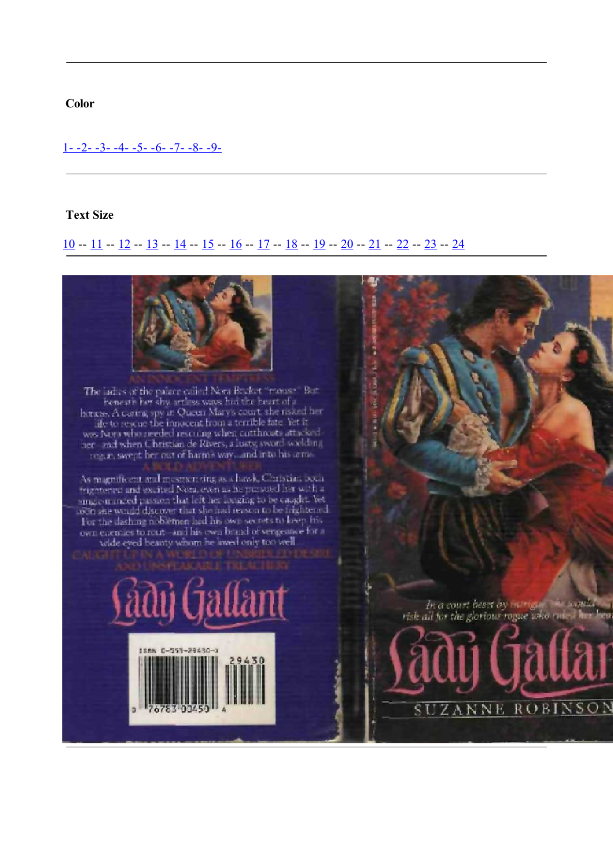 Lady Gallant Robinson Suzanne