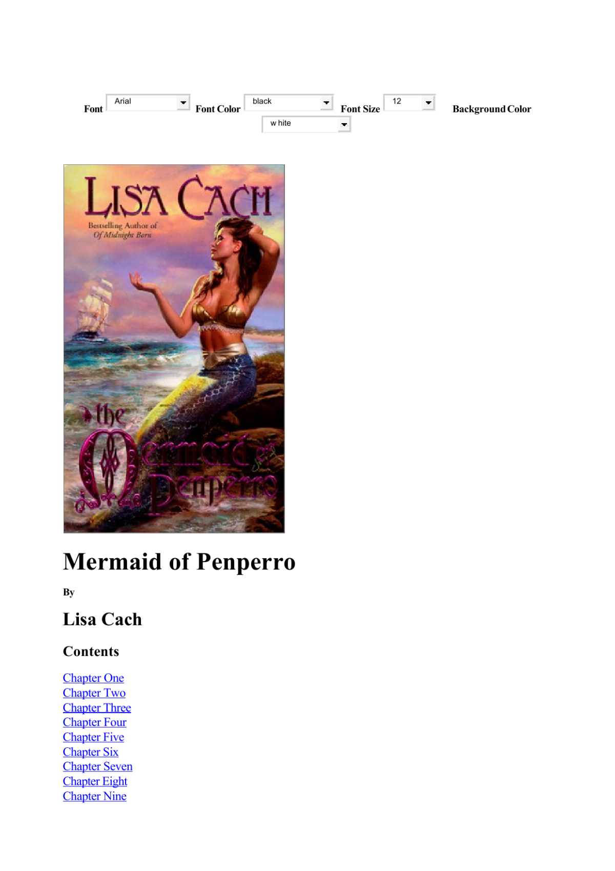 Mermaid Of Penperro Cach Lisa