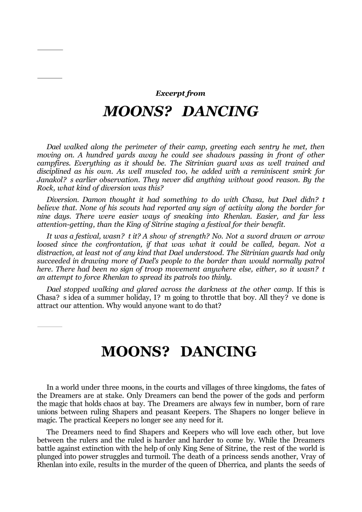 Moons Dancing Sizemore Marguerite Sixemore Susan