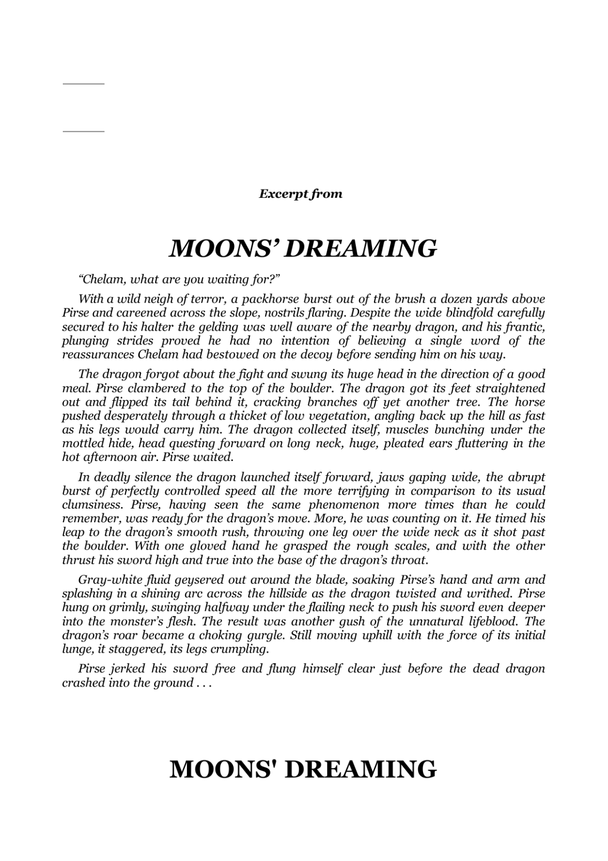 Moons Dreaming Sizemore Susan Krause Marguerite