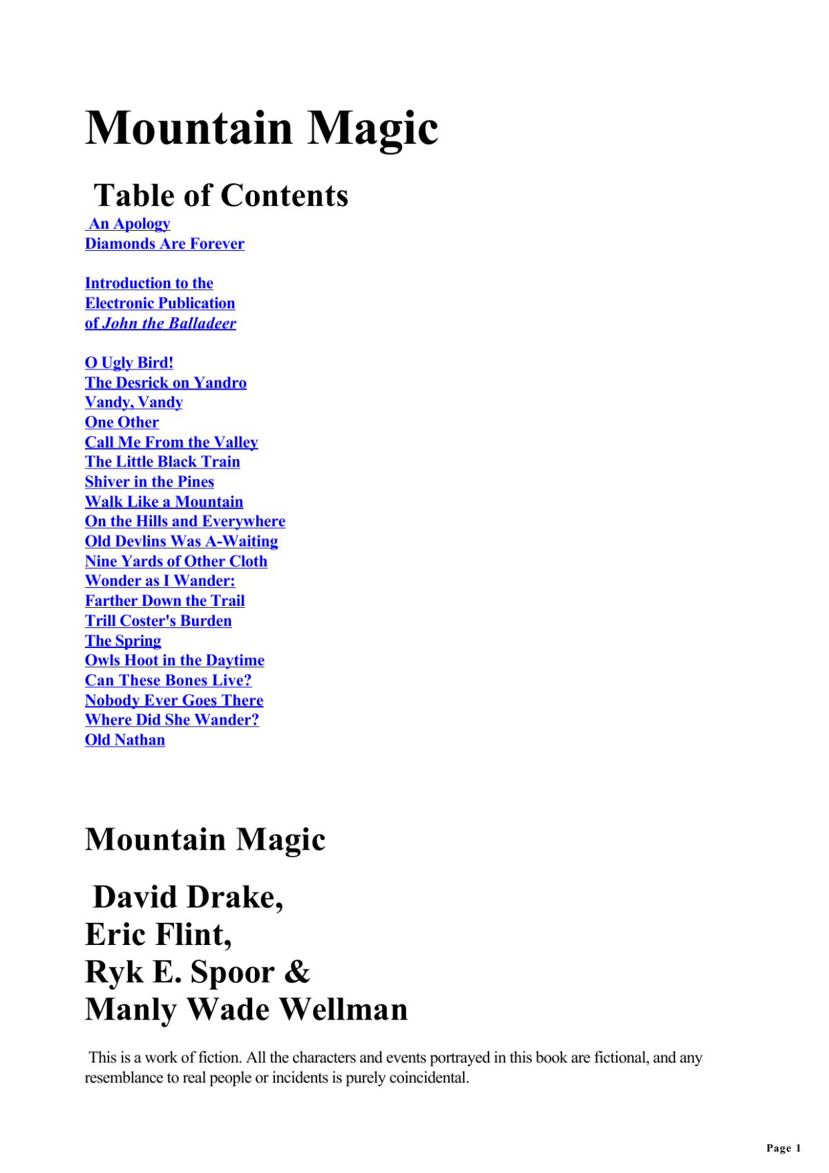 Mountain Magic Drake David Kuttner