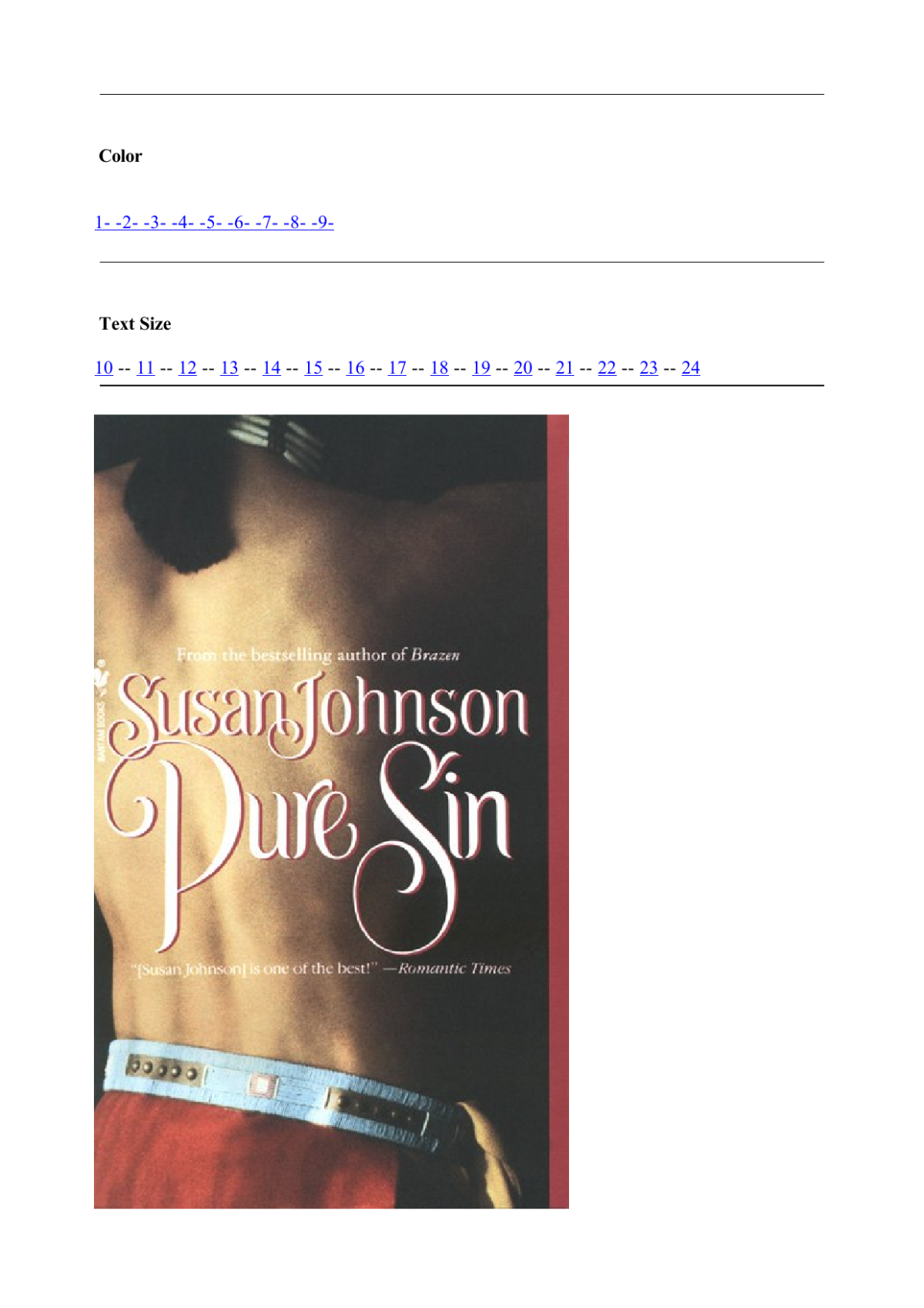 Pure Sin Johnson Susan