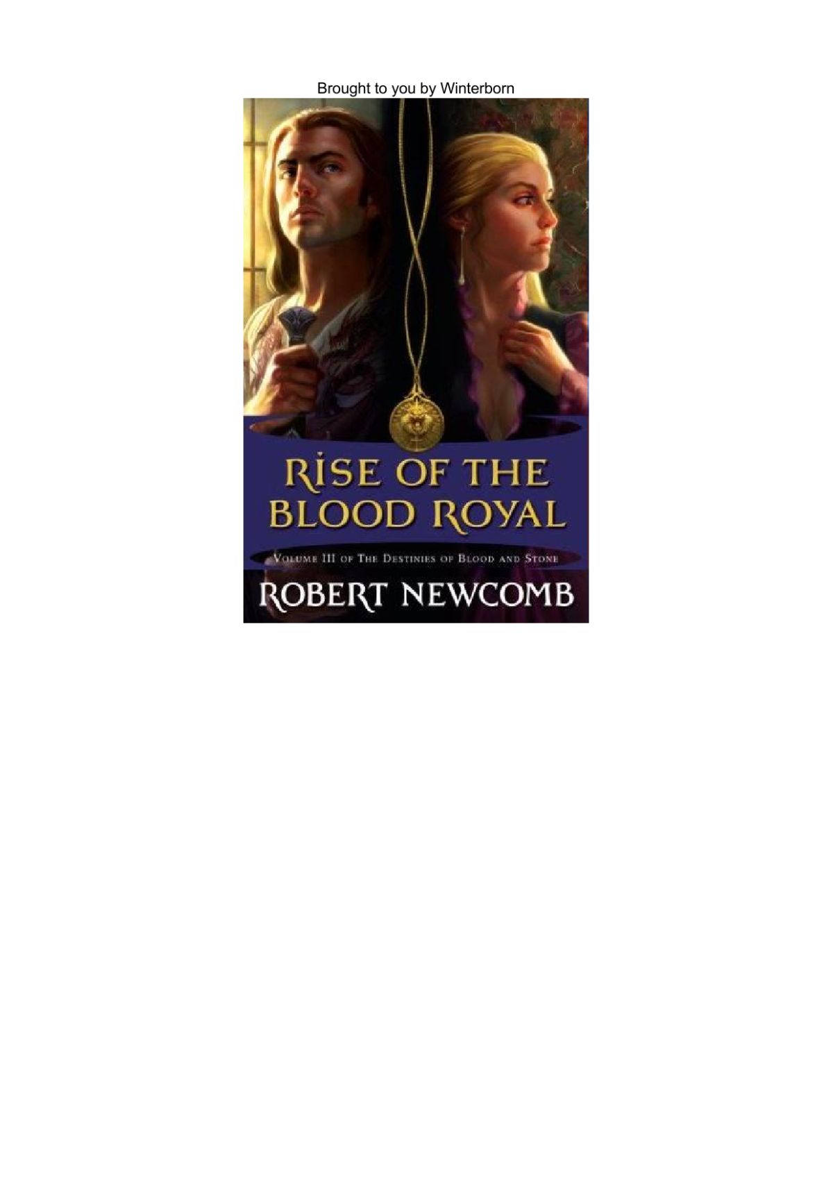 Rise Of The Blood Royal Newcomb Robert