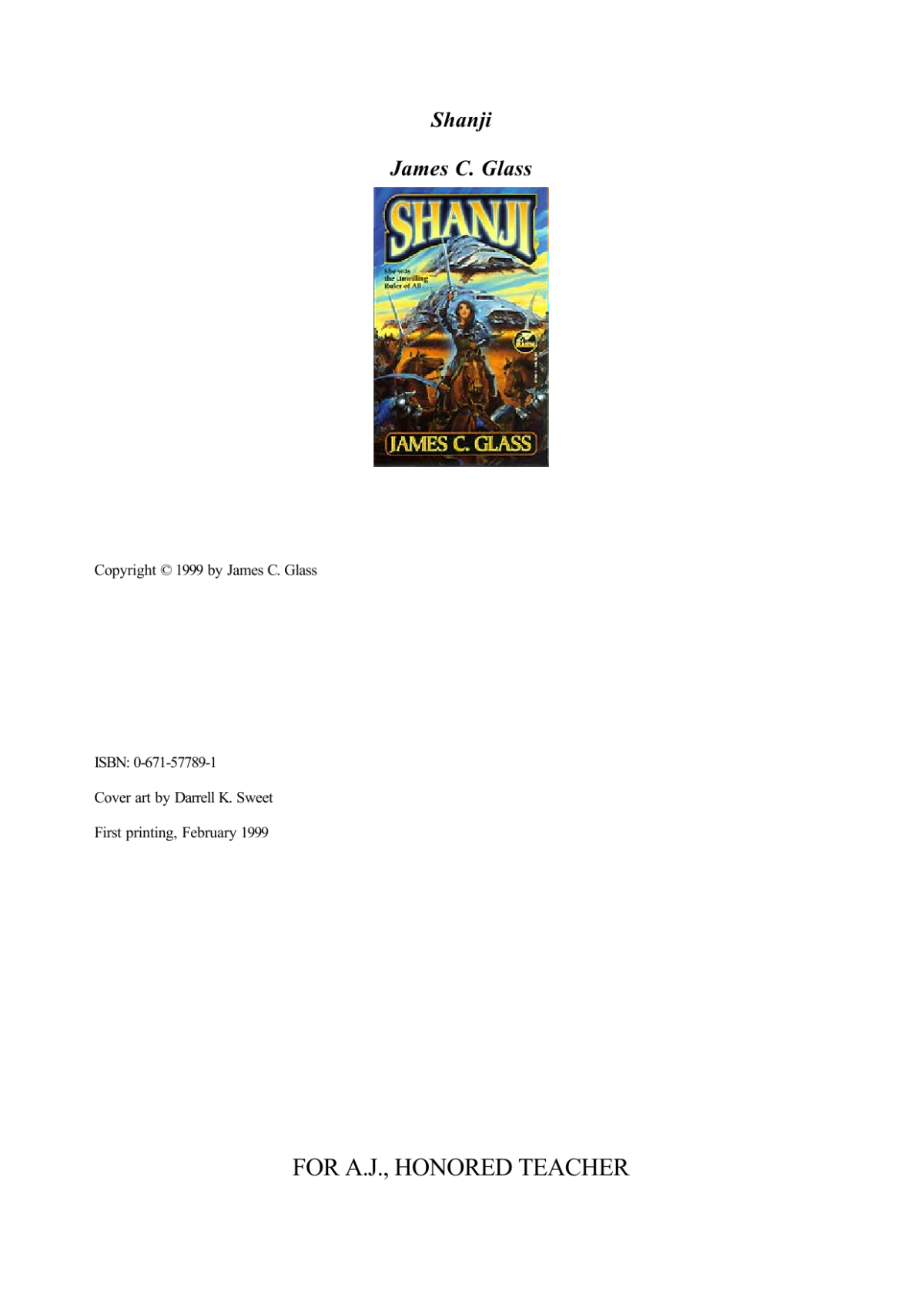 Shanji Glass James C