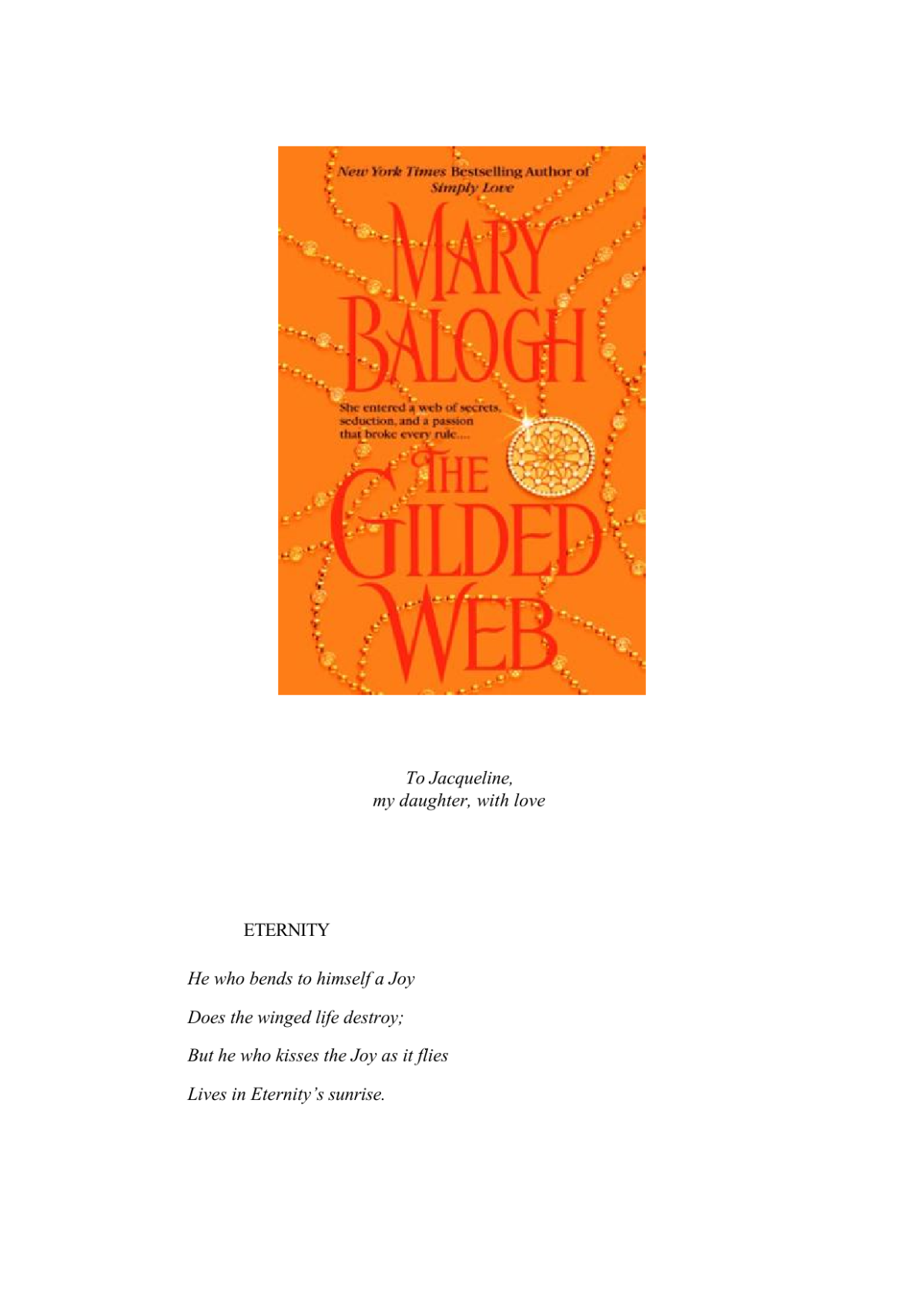 The Gilded Web Balogh Mary