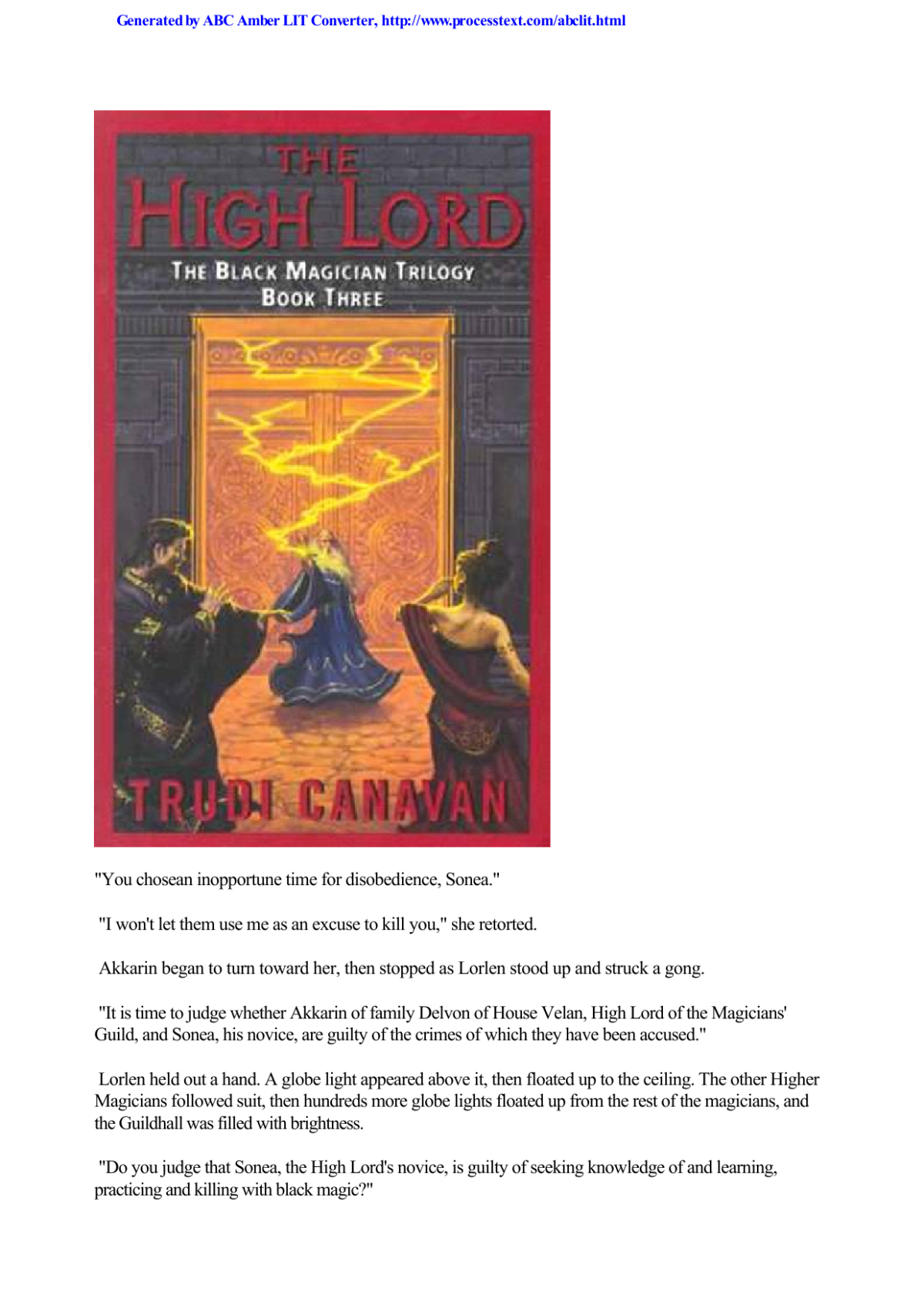 The High Lord Canavan Trudi