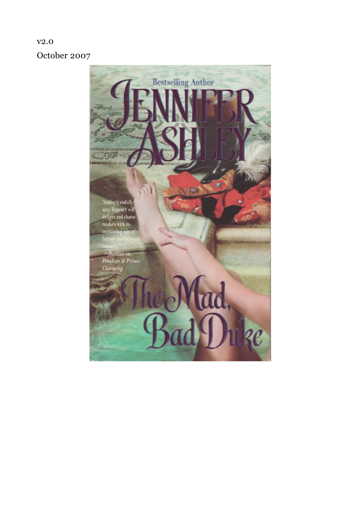 The Mad Bad Duke Ashley Jennifer