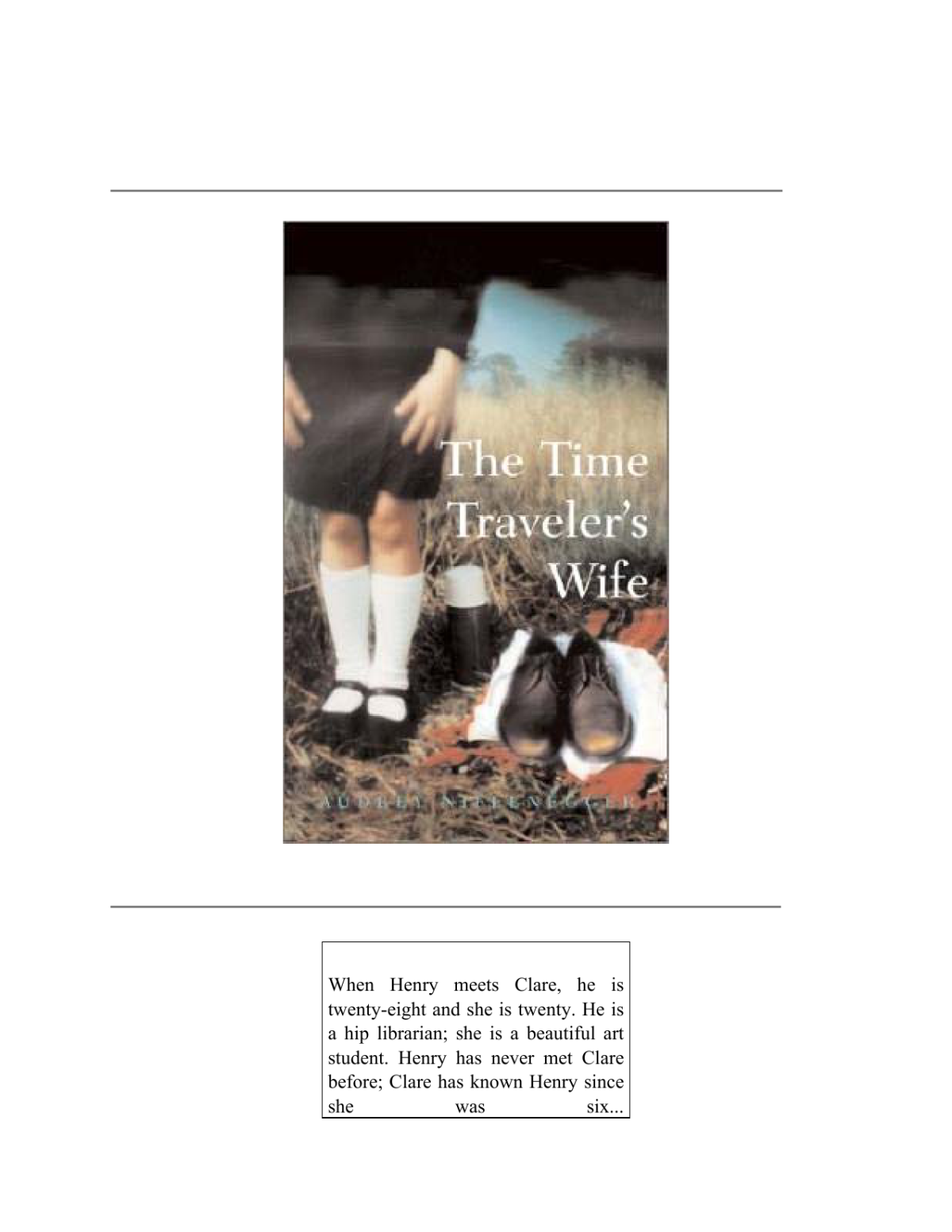 The Time Travelers Wife Audrey Niffenegger
