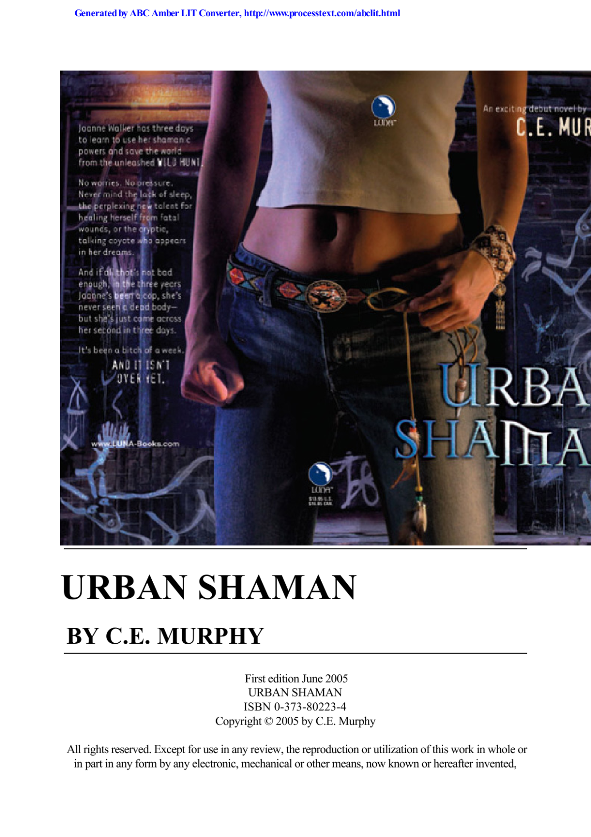 Urban Shaman Murphy C E