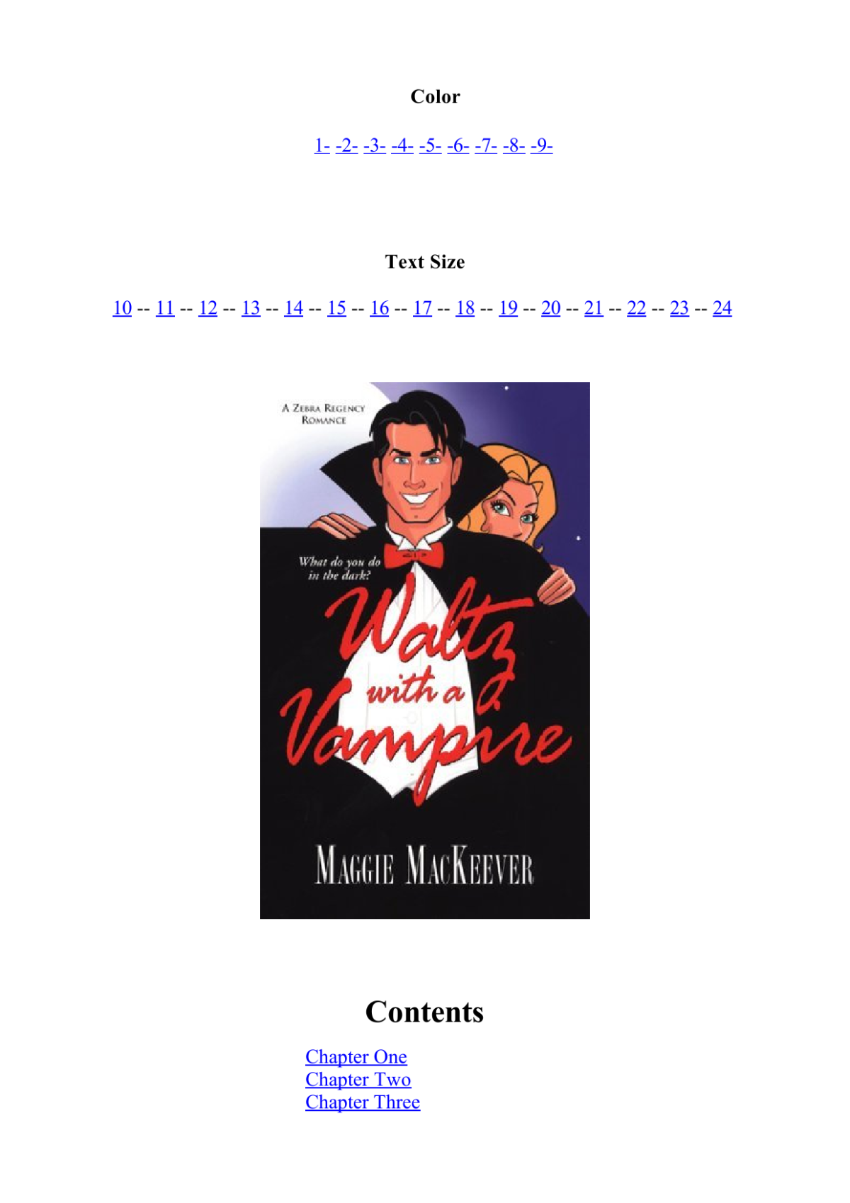 Waltz With A Vampire Mackeever Maggie