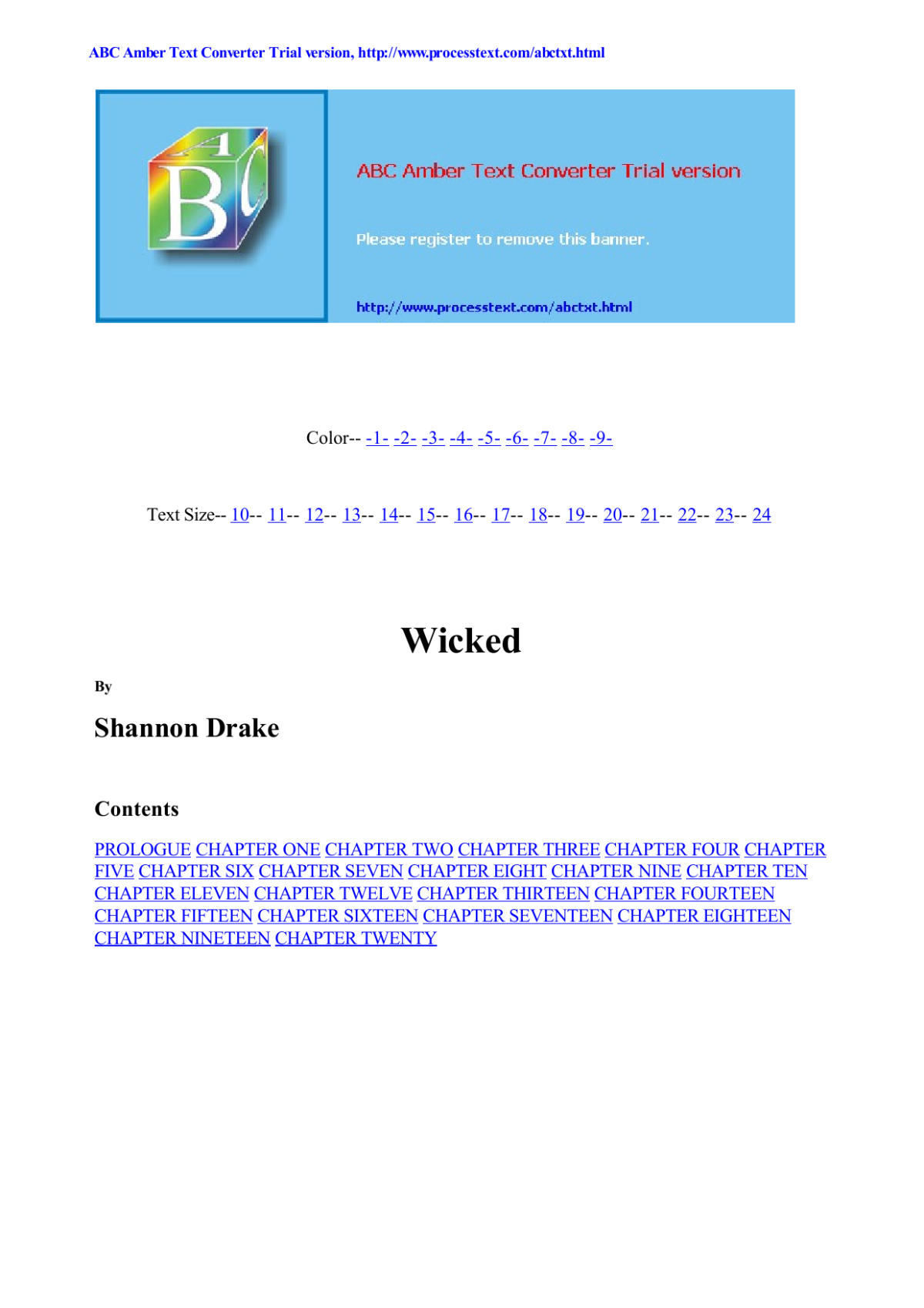 Wicked Drake Shannon