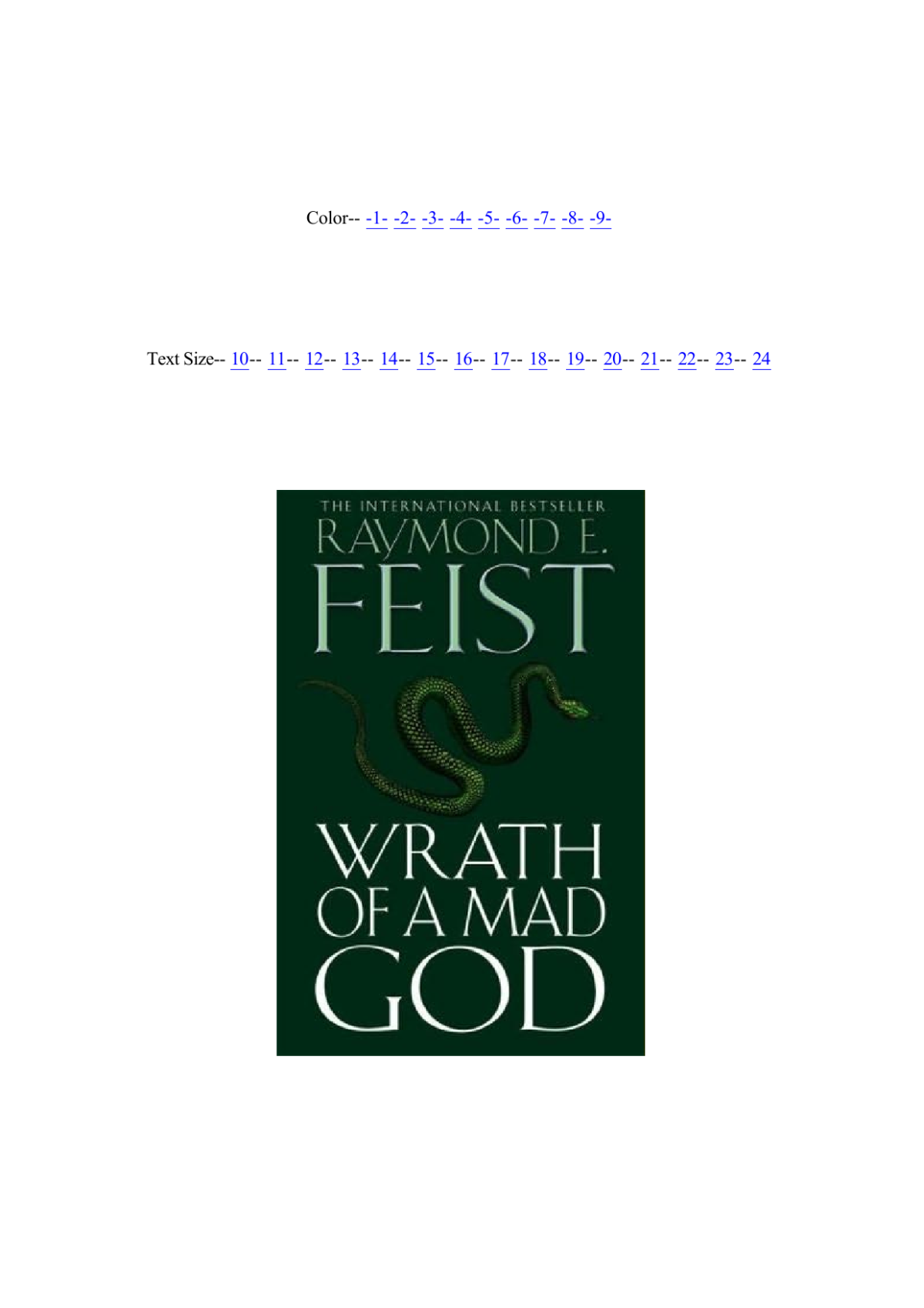 Wrath Of A Mad God Feist Raymond E