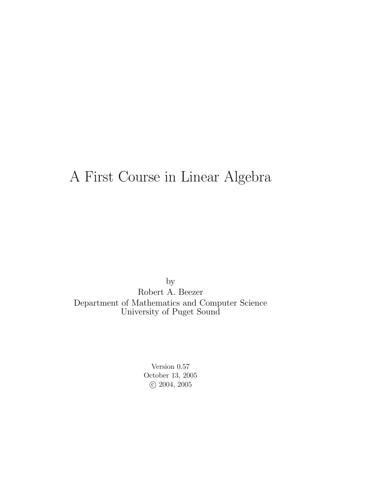 A First Course In Linear Algebra 057 Robert Beezer
