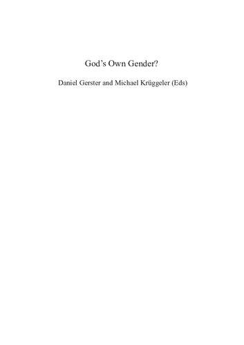 Gods Own Gender Daniel Gerster Michael Krggeler