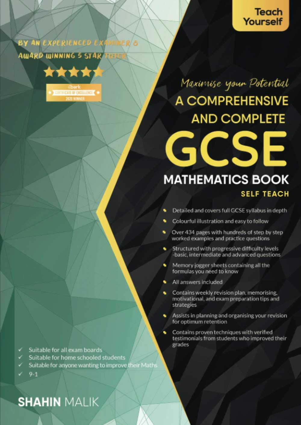 A Comprehensive And Complete Gcse Mathematics Book Self Teach Shahin Malik Malik