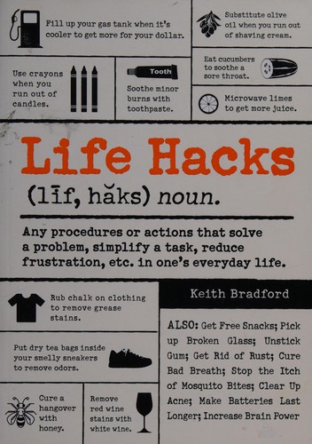Life Hacks Any Procedure Or Action That Solves A Problem Simplifies A Task Reduces Frustration Etc In Ones Everyday Life Keith Bradford Bradford