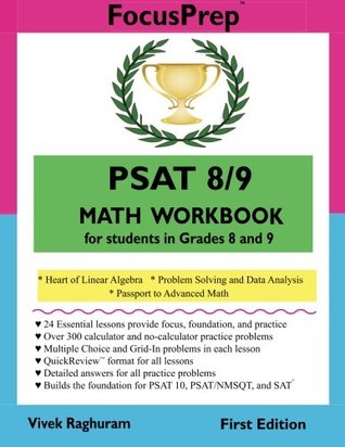 Psat 89 Math Workbook For Students In Grades 8 And 9 Vivek Raghuram Raghuram