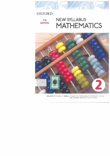 New Syllabus Mathematics Textbook 2 7th Edition Dr Joseph Yeo