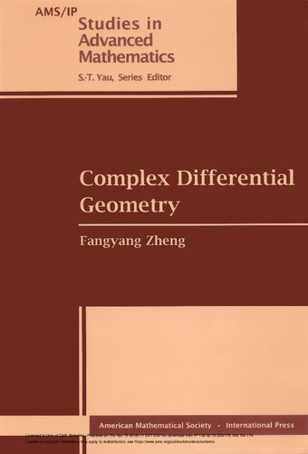 Complex Differential Geometry Amsip Studies In Advanced Mathematics 18 Uk Ed Fangyang Zheng