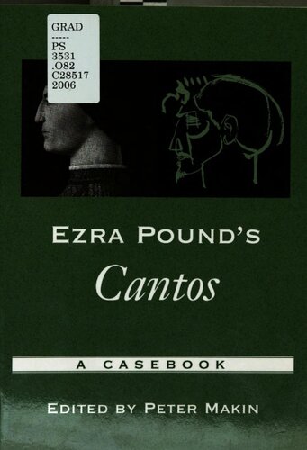 Ezra Pounds Cantos A Casebook Peter Makin