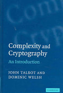 Complexity And Cryptography An Introduction 1st Edition Talbot