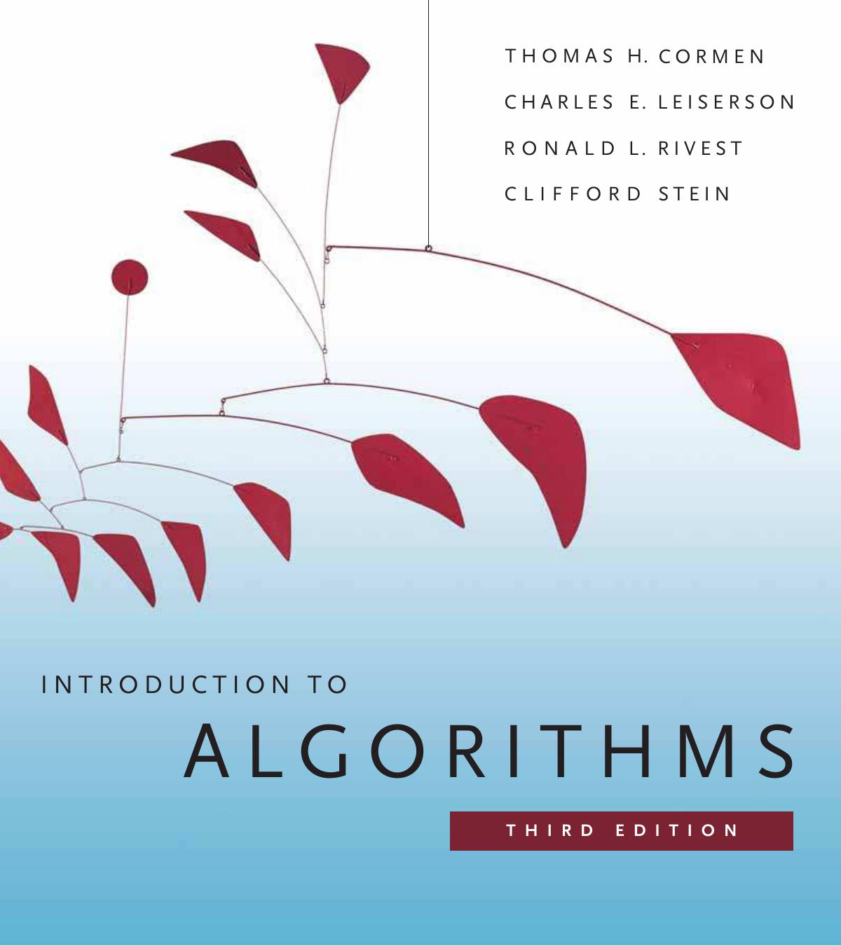 Introduction To Algorithms 3rd Edition Thomas H Cormen Charles E Leiserson