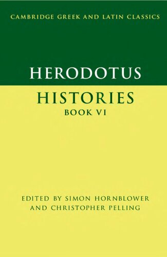 Herodotus Histories Book Vi Simon Hornblower Christopher Pelling