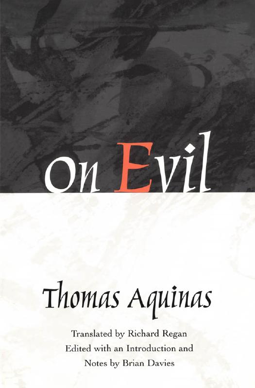 On Evil 1st Edition Thomas Aquinas