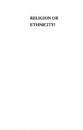 Religion Or Ethnicity Jewish Identities In Evolution Zvi Y Gitelman