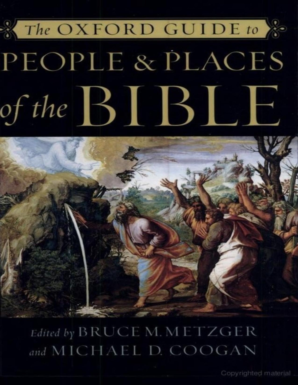 The Oxford Guide To People Places Of The Bible Bruce M Metzger Michael D Coogan Metzger