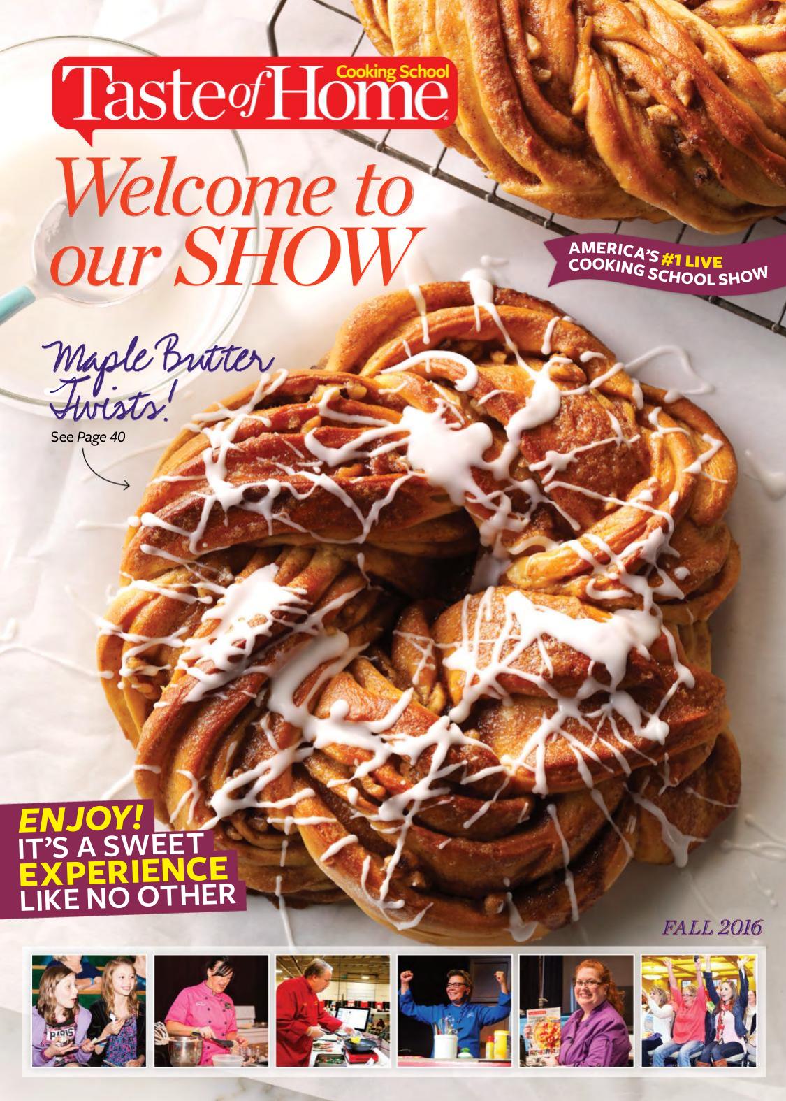 Taste Of Home Cooking School Fall 2016 Taste Of Home
