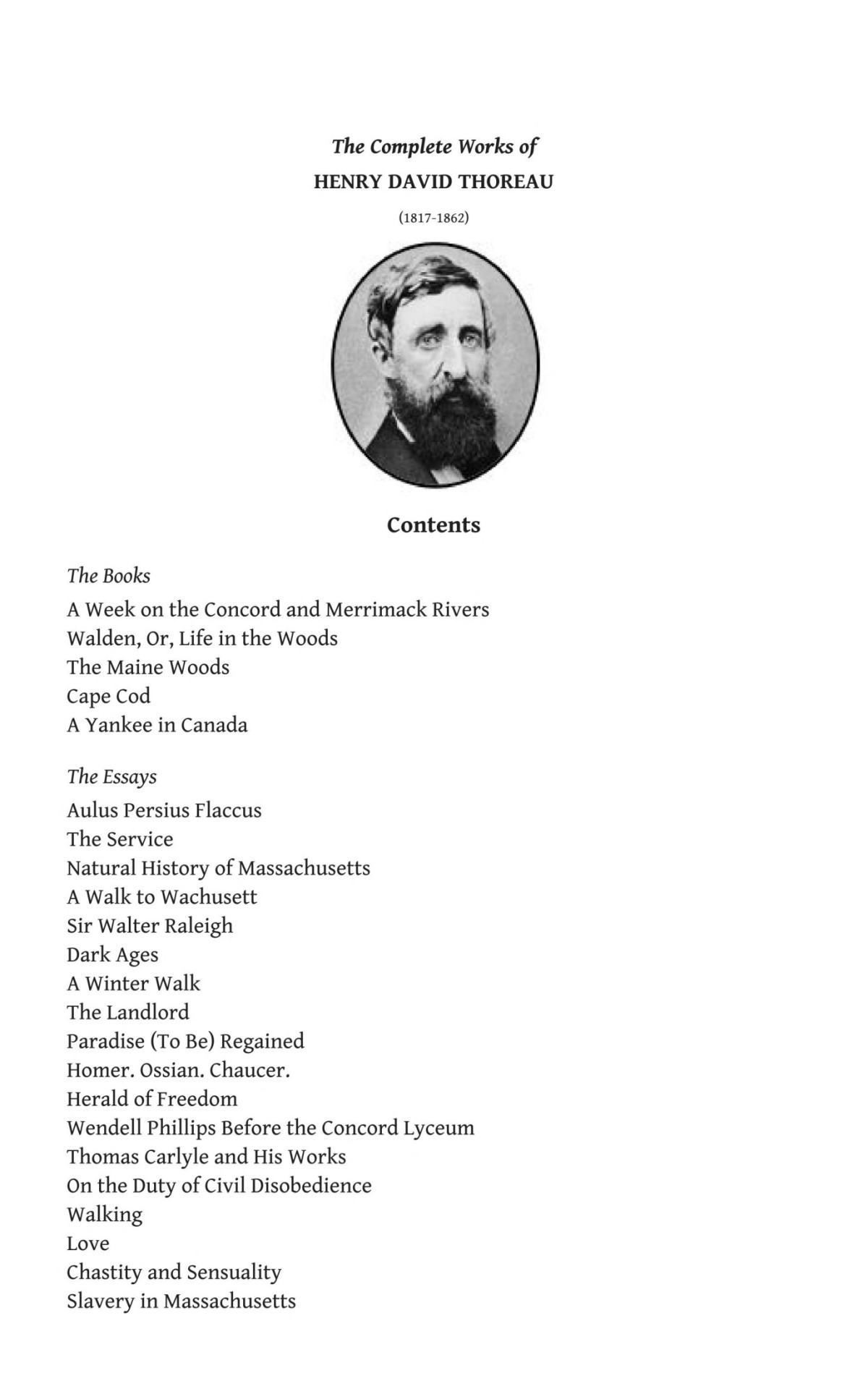 Delphi Complete Works Of Henry David Thoreau Illustrated Henry David Thoreau Thoreau