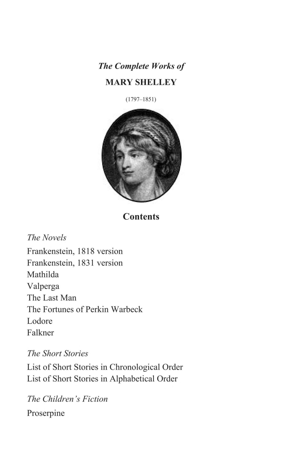 Delphi Complete Works Of Mary Shelley Illustrated Mary Shelley Shelley
