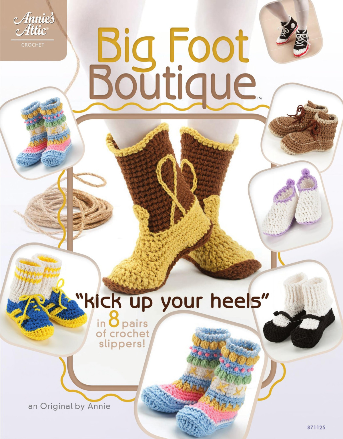 Big Foot Boutique Kick Up Your Heels In 8 Pairs Of Crochet Slippers Annies