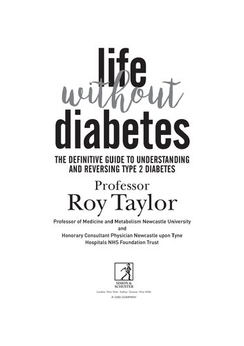Life Without Diabetes Roy Taylor