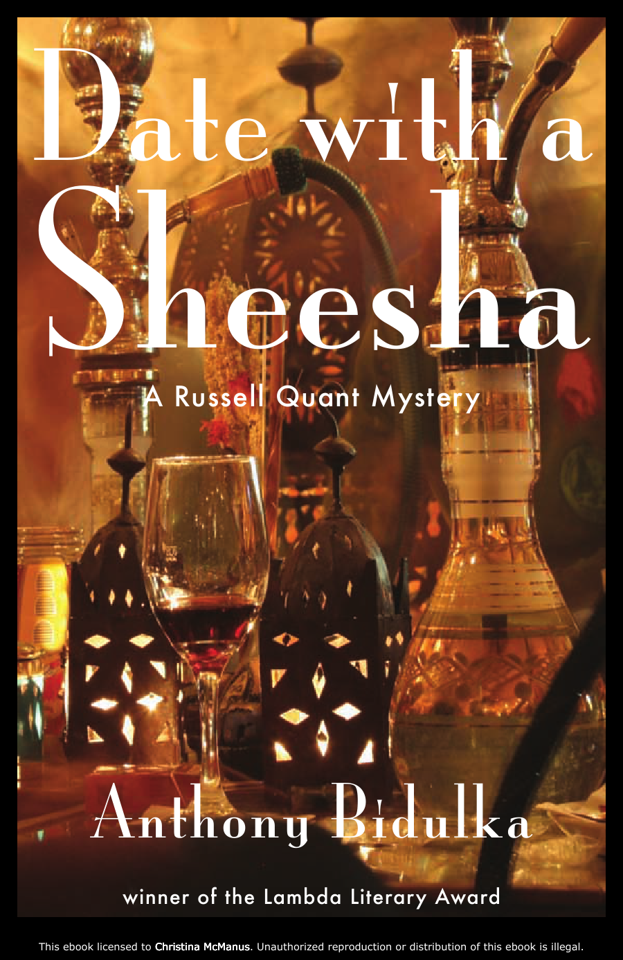Date With A Sheesha Russel Quant 7 1st Edition Anthony Bidulka