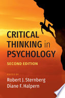 Critical Thinking In Psychology 2nd Edition Robert J Sternberg