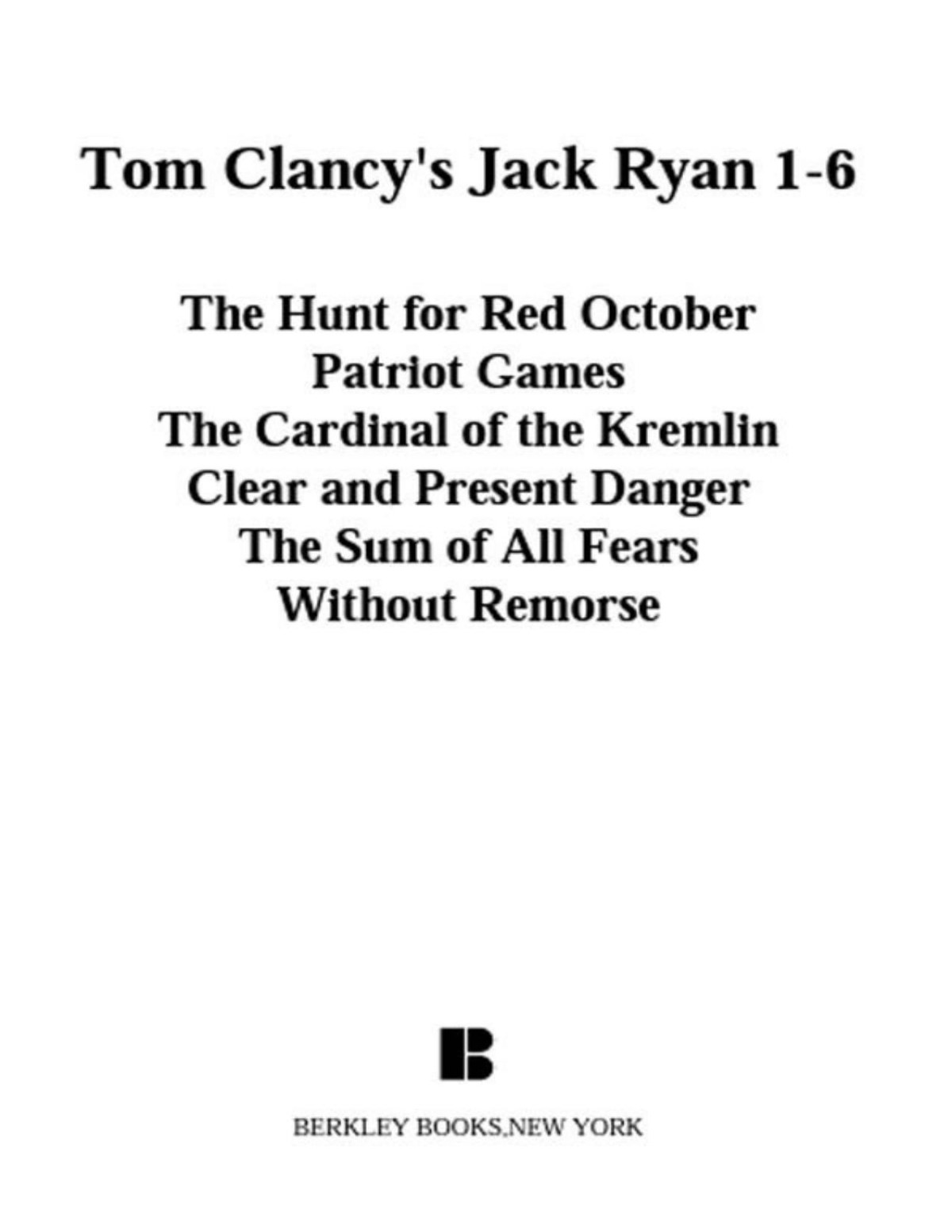 Tom Clancys Jack Ryan Books 16 Pdfdrivecom Tom Clancy