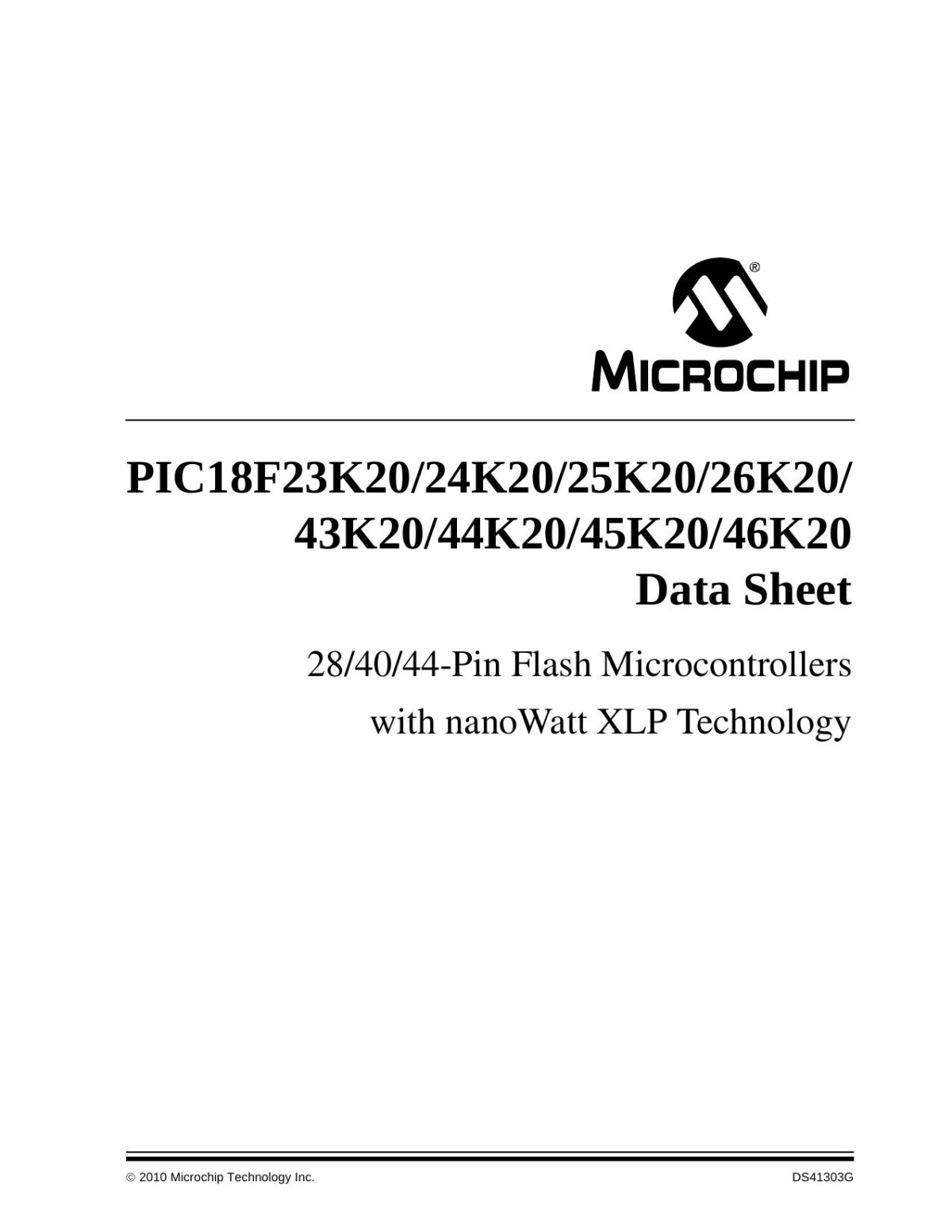 Pic18f23k2024k2025k2026k2043k2044k2045k2046k20 Manual Microchip Technology Inc