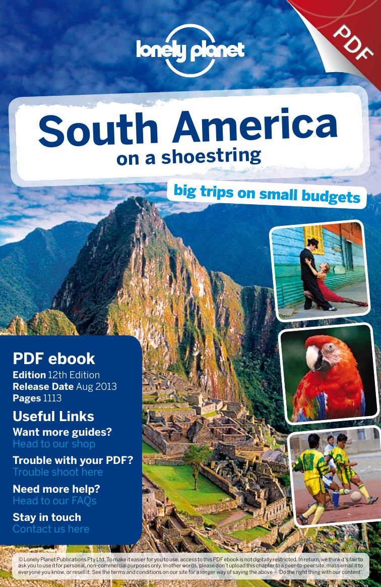 South America On A Shoestring Regis St Louis