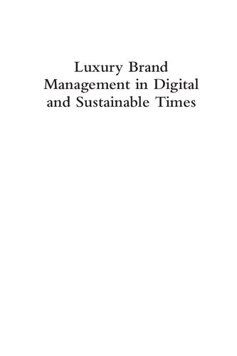 Luxury Brand Management In Digital And Sustainable Times 4th Edition Michel Chevalier