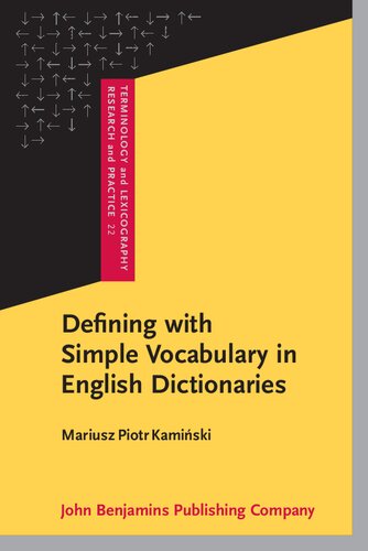 Defining With Simple Vocabulary In English Dictionaries Mariusz Piotr Kamiski