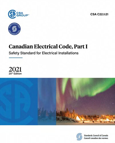 Canadian Electrical Code Part I 2021 25th Edition Csa C22121 Csa Group