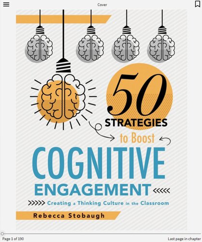 Fifty Strategies To Boost Cognitive Engagement Creating A Thinking Culture In The Classroom 50 Teaching Strategies To Support Cognitive Development Rebecca Stobaugh