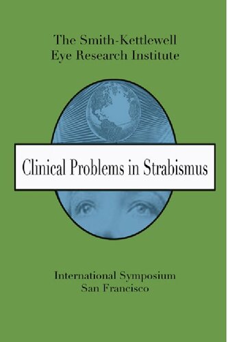 Clinical Problems In Strabismus 1st Edition Sk Press